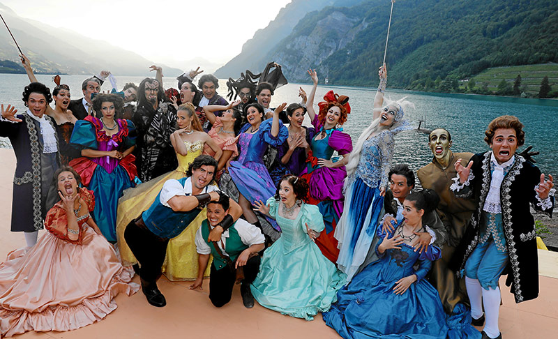 Muscialdarsteller Die Schöne und das Biest am Walensee